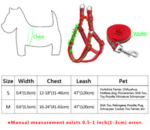 Load image into Gallery viewer, Nylon Reflective Dog Harness Leash Lead Set